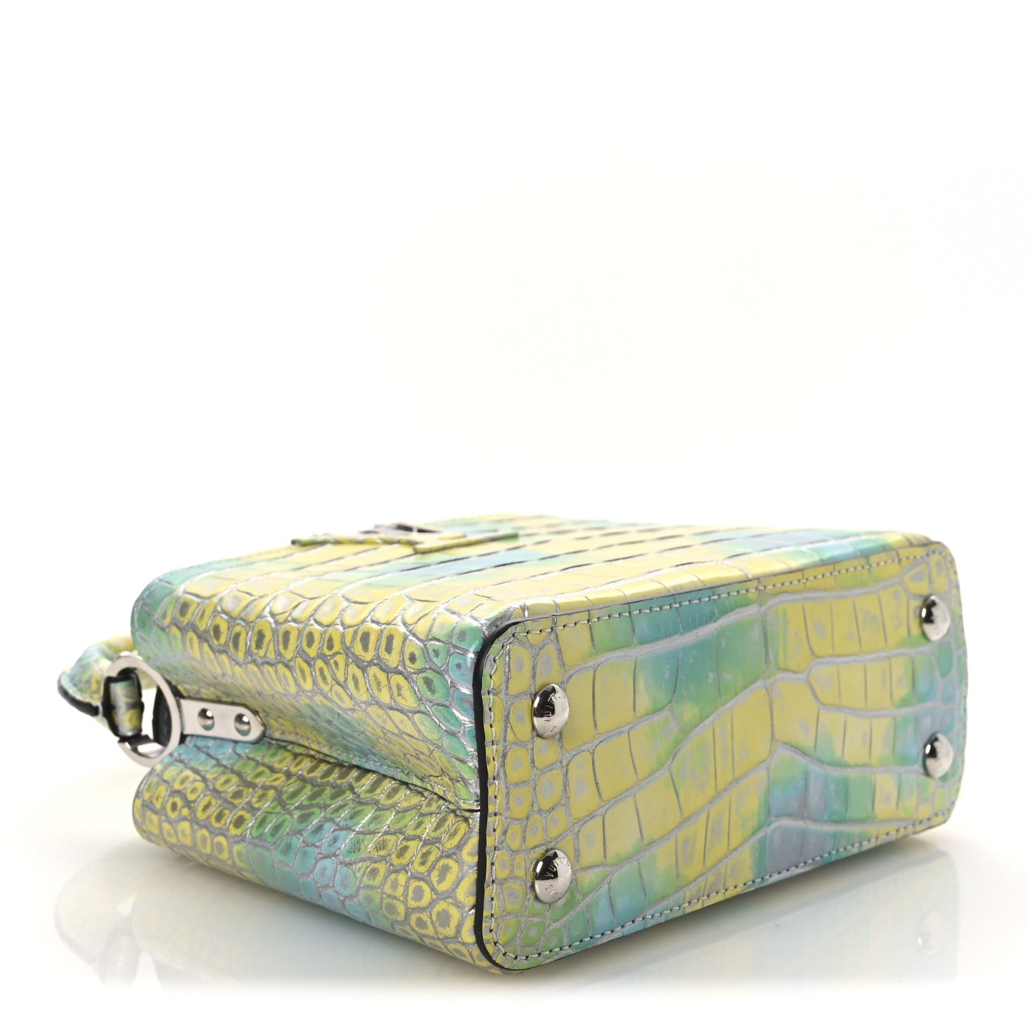 Louis Vuitton Crocodile Mini Capucines  Yellow Blue