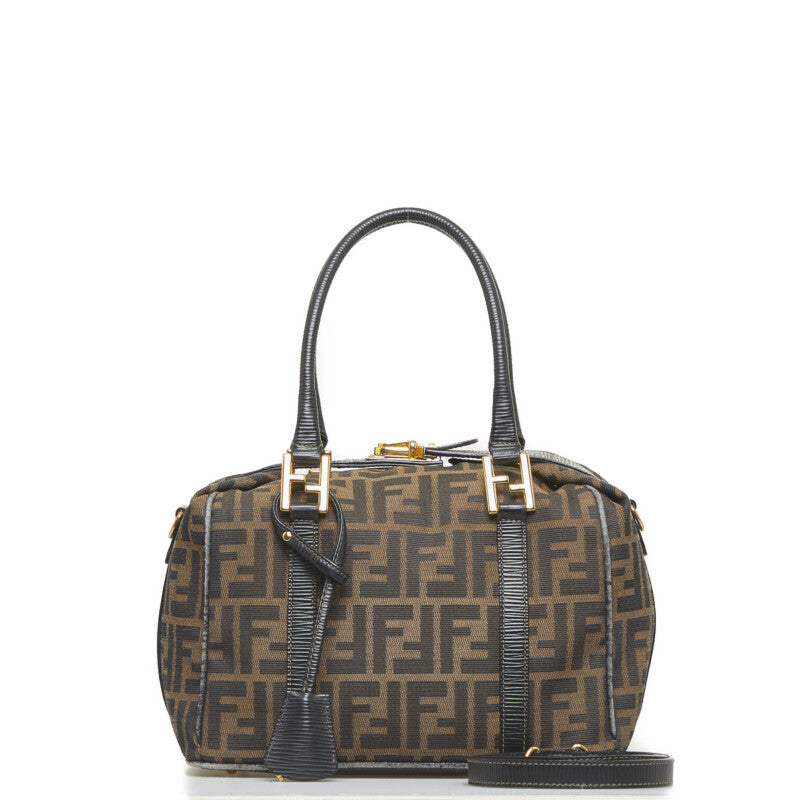 Fendi Zucca Canvas Boston Bag - '10s