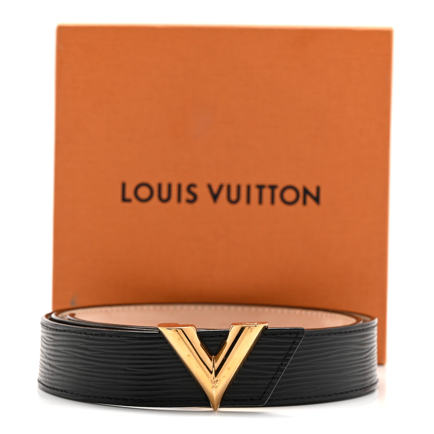 Louis Vuitton Epi Essential V 30 MM Belt 90 36 Black