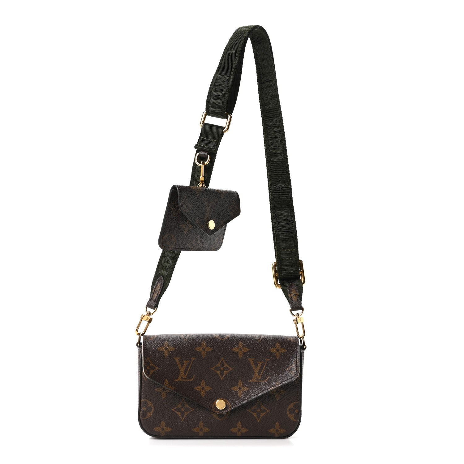 Louis Vuitton Monogram Felicie Strap & Go Kaki