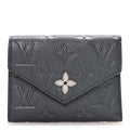 Louis Vuitton Empreinte Monogram Flower Victorine Wallet Navy Blue