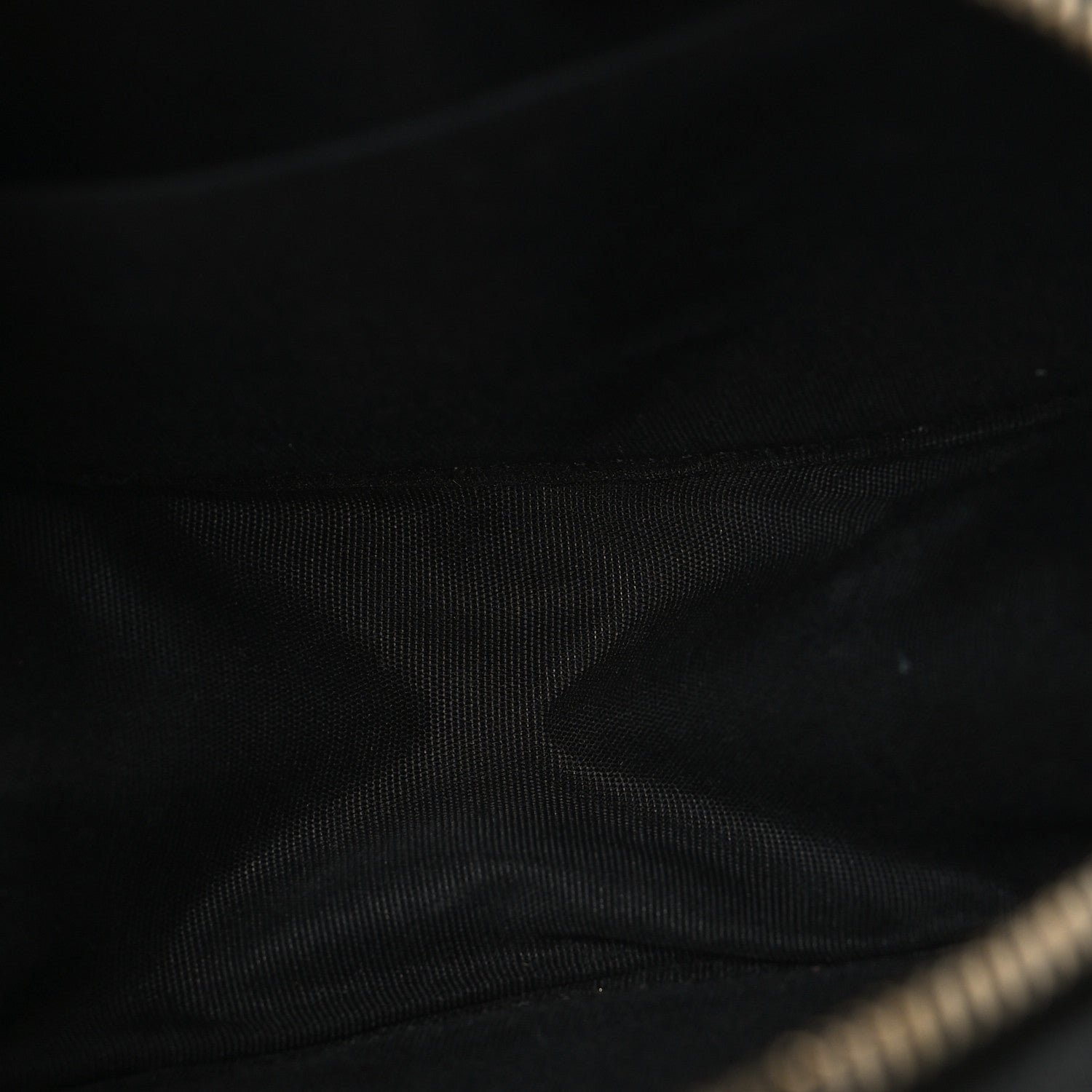 Chanel Caviar Quilted Round Filigree Crossbody Black