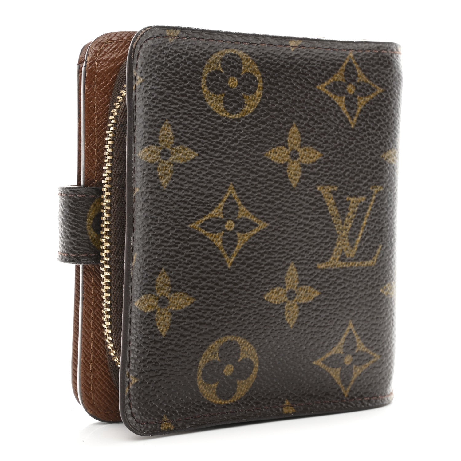 Louis Vuitton Monogram Compact Zippe Zipped Wallet