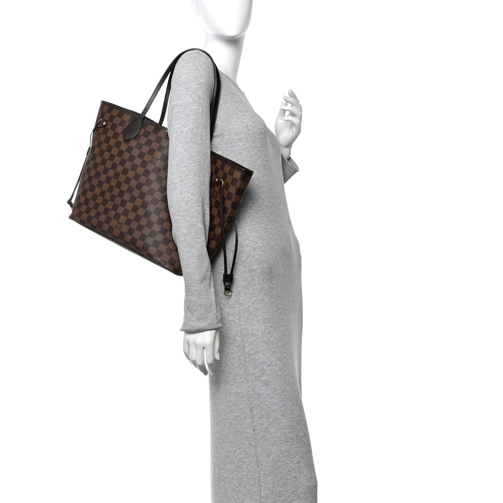 Louis Vuitton Damier Ebene Neo Neverfull MM Rose Ballerine