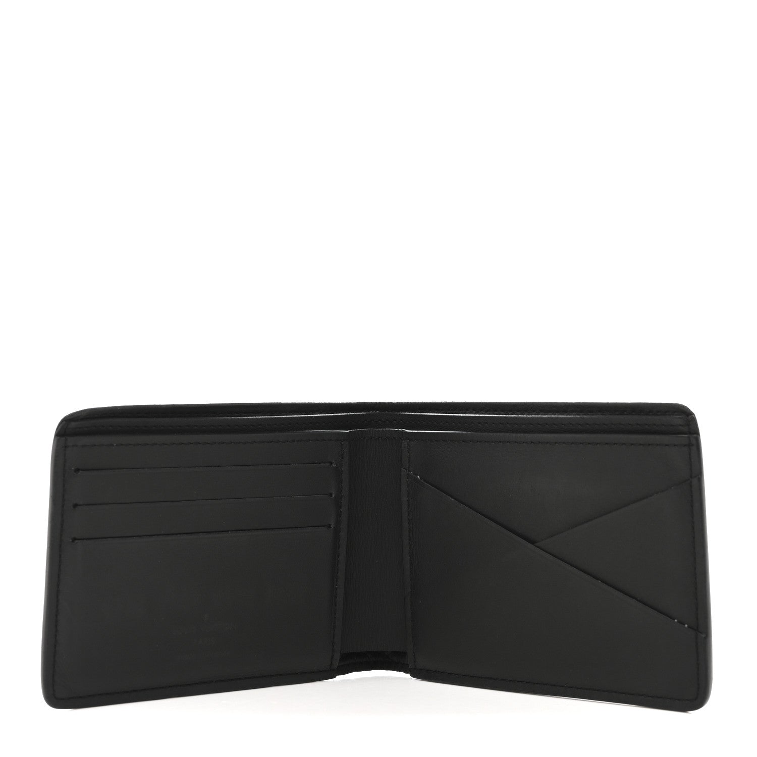 Louis Vuitton Calfskin Monogram Shadow Multiple Wallet Black