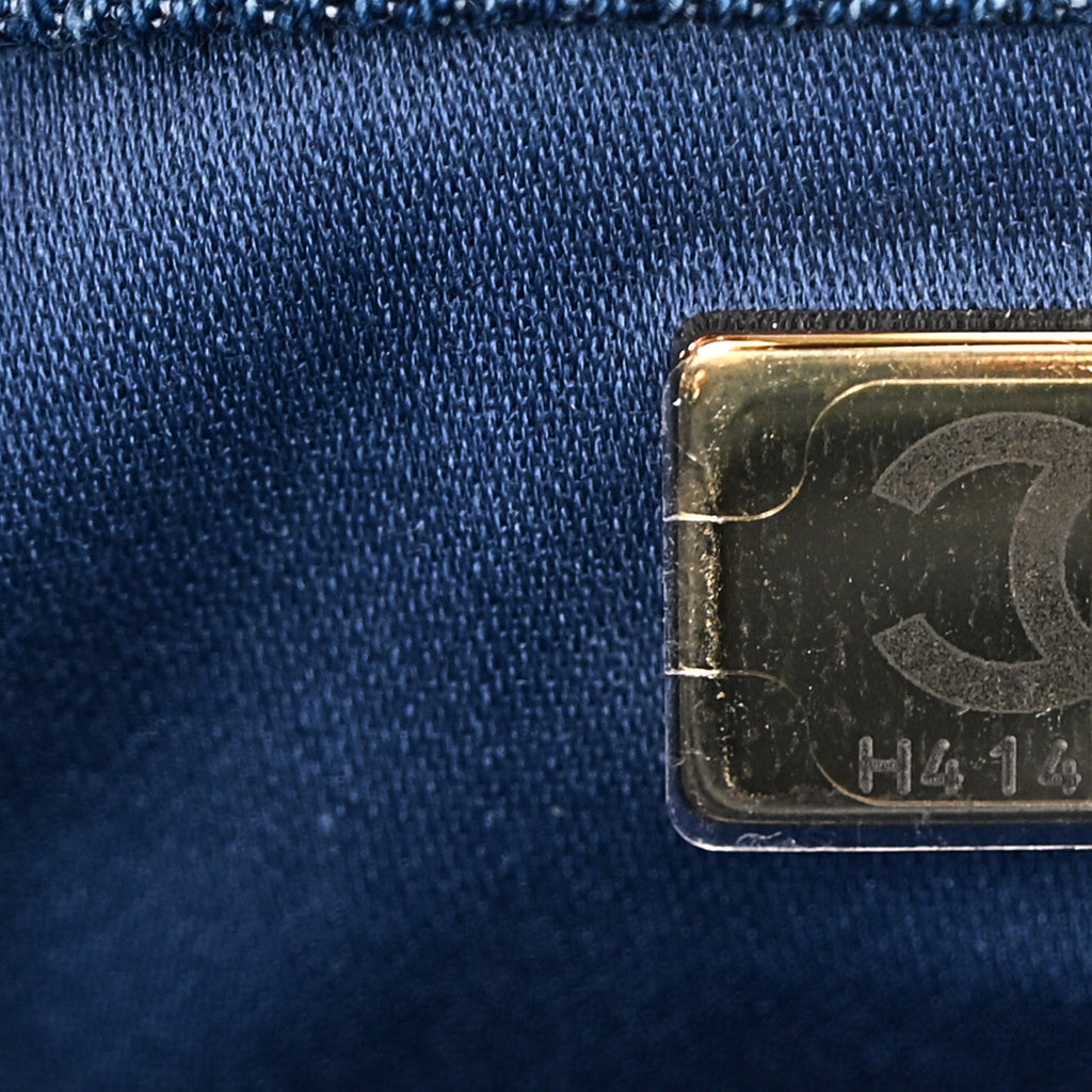 Chanel Washed Denim Quilted Mini Chanel 25 Handbag Blue