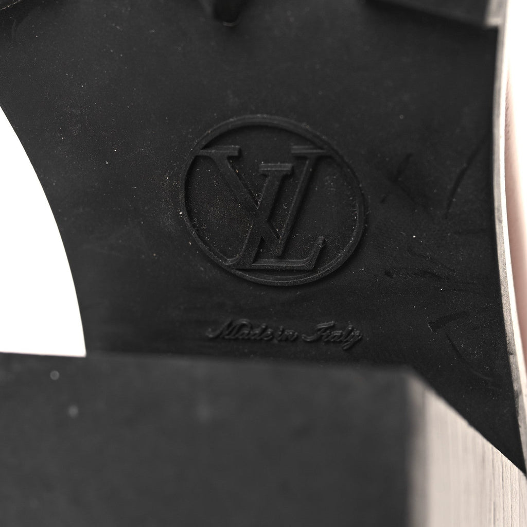 Louis Vuitton Patent Monogram Limitless Ankle Boots 38 Cognac