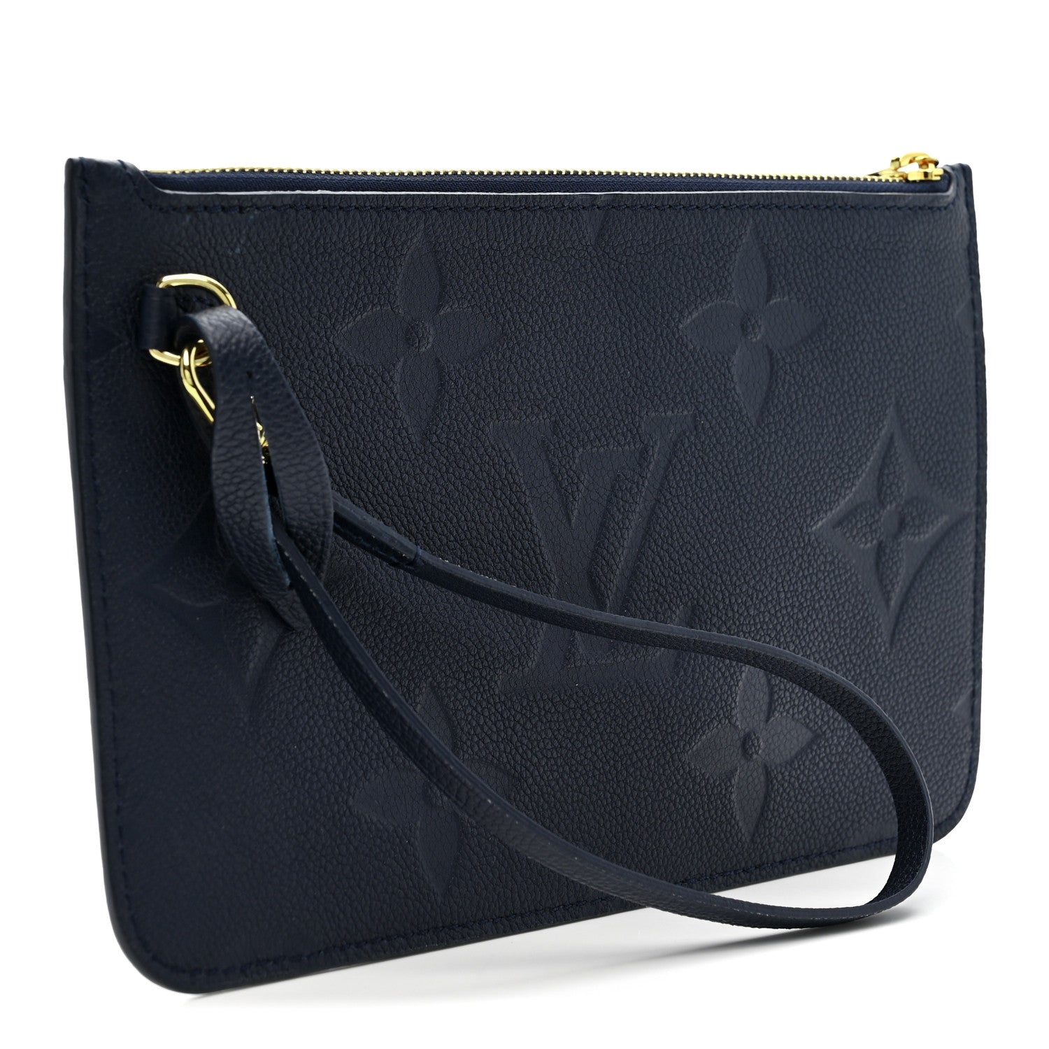 Louis Vuitton Empreinte Monogram Giant Neverfull MM Pochette Navy