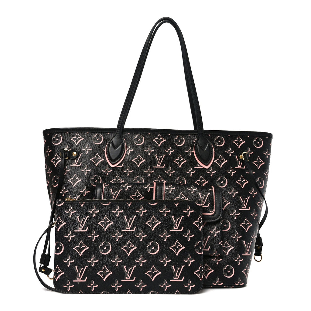 Louis Vuitton Monogram Fall For You Neverfull MM Black