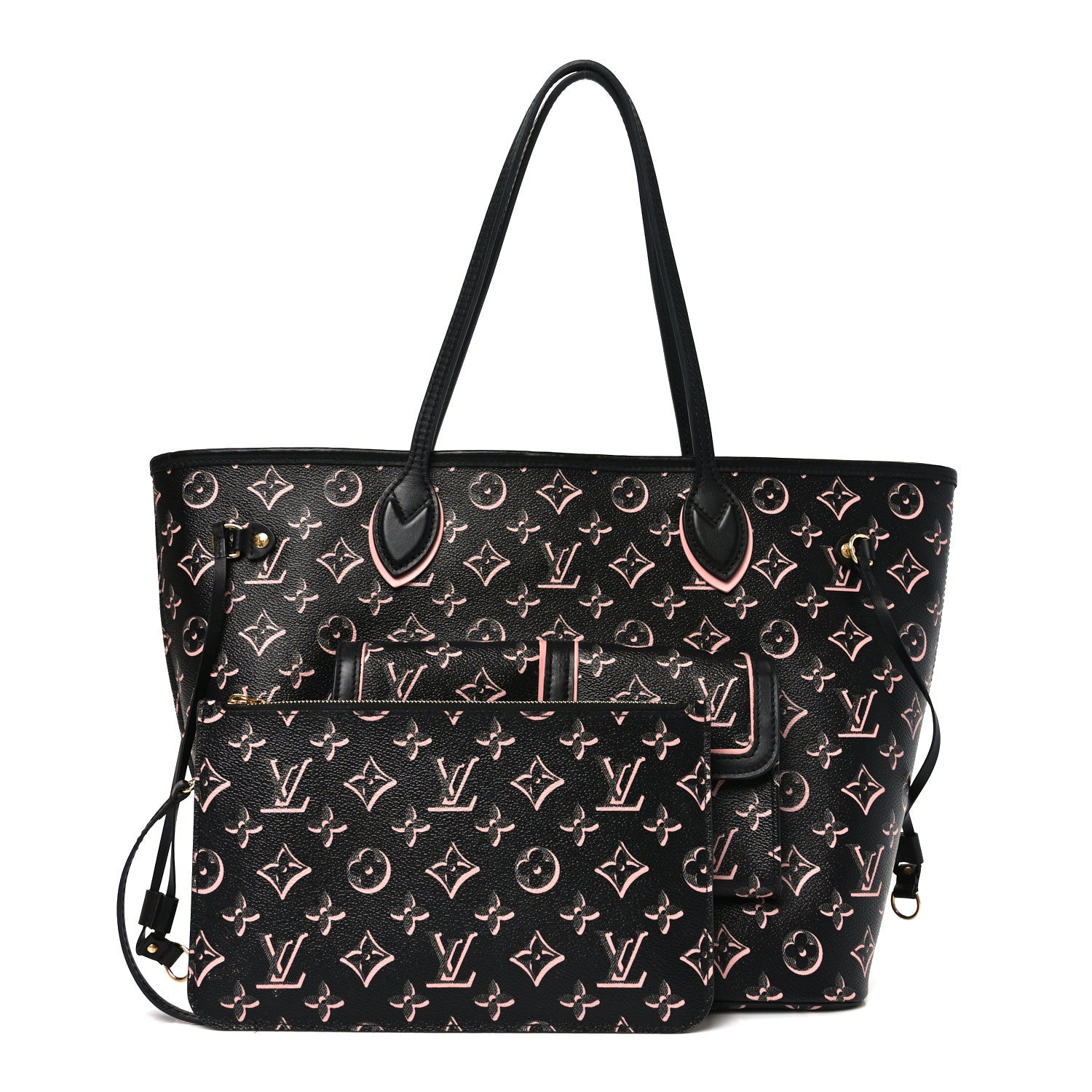 Louis Vuitton Monogram Fall For You Neverfull MM Black