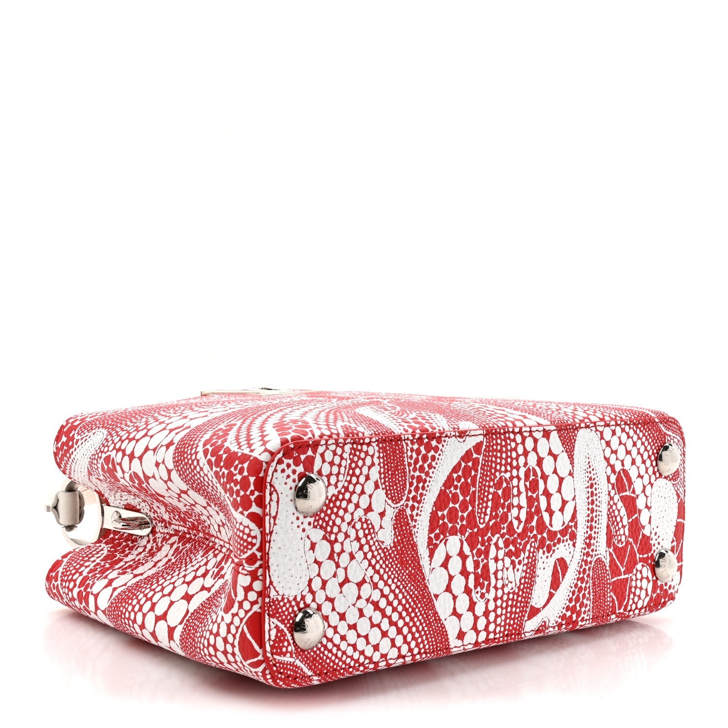 Louis Vuitton LV X YK Taurillon Psychedelic Flower Capucines BB Rouge