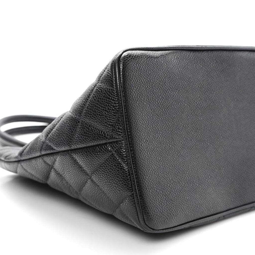 Chanel Caviar Quilted Medallion Tote Black