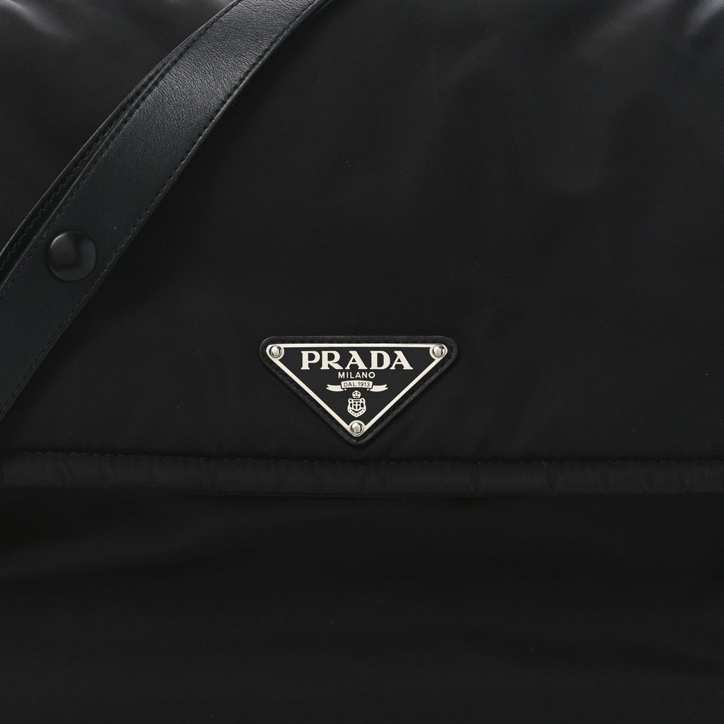 Prada Re-Nylon Padded Large Traveller Black