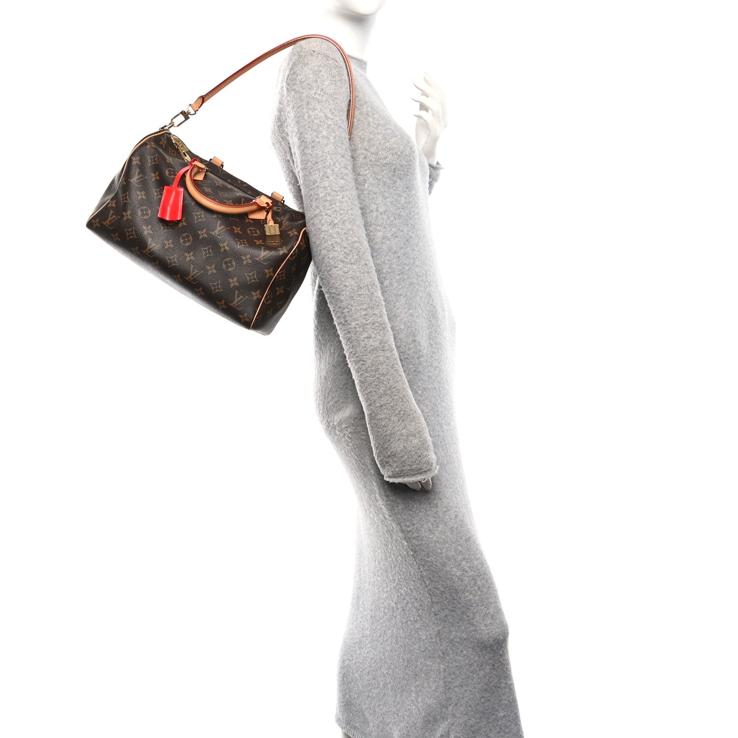 Louis Vuitton Monogram Speedy Soft 30 Crafty Red