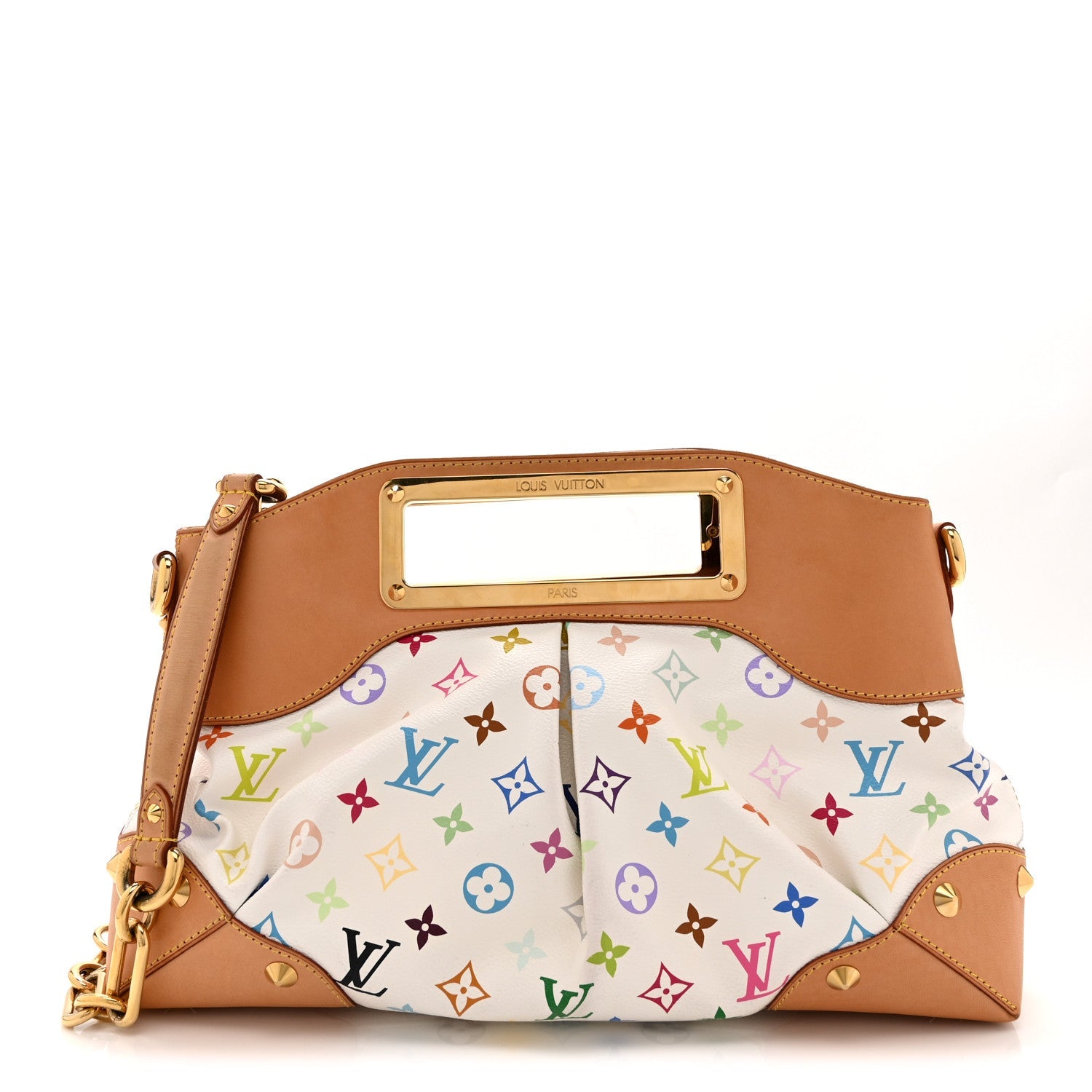 Louis Vuitton Monogram Multicolor Judy MM White