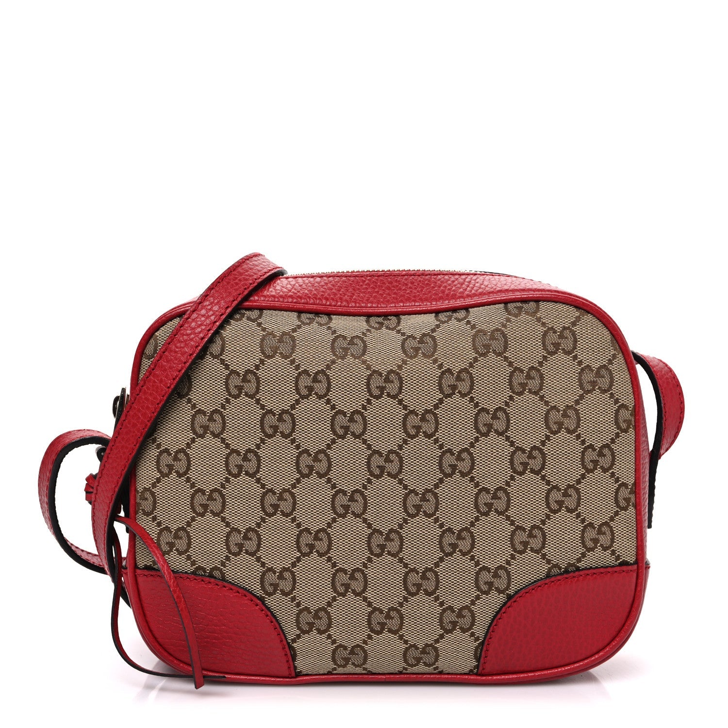 Gucci Monogram Mini Bree Messenger Bag Red