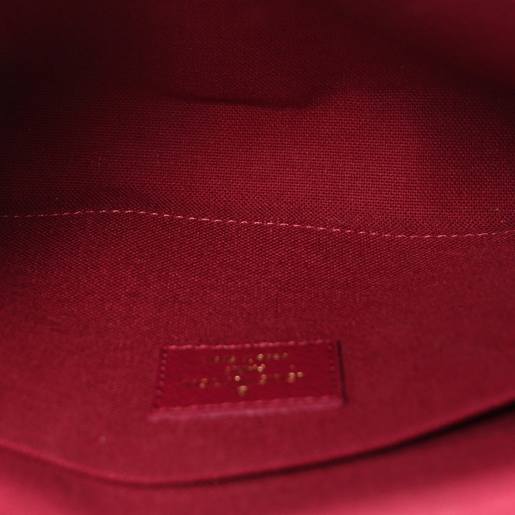 Louis Vuitton Monogram Pochette Felicie Chain Wallet Fuchsia