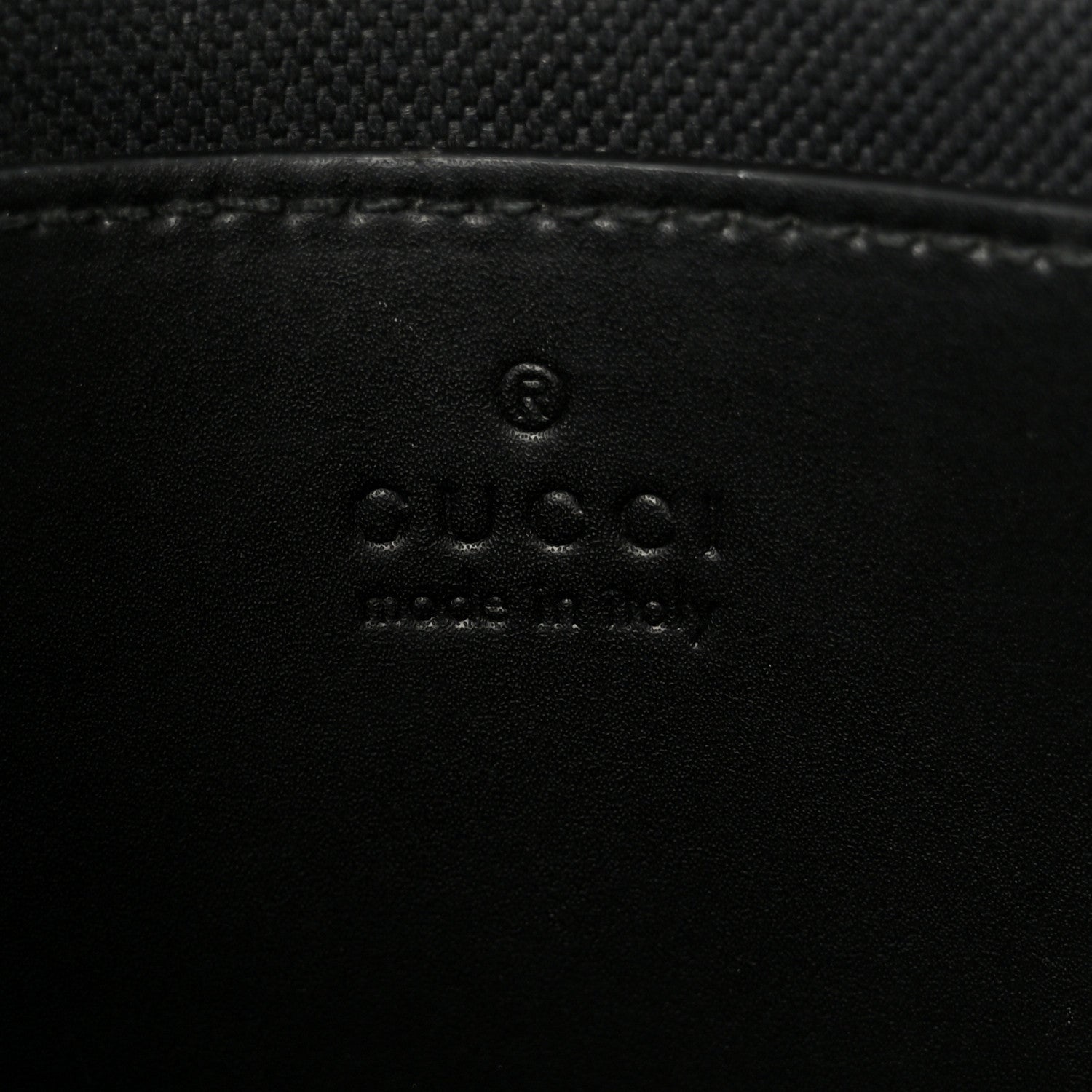 Gucci GG Supreme Monogram Web Small Flat Messenger Bag Black Grey