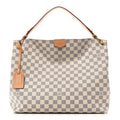Louis Vuitton Damier Azur Graceful MM Rose Ballerine