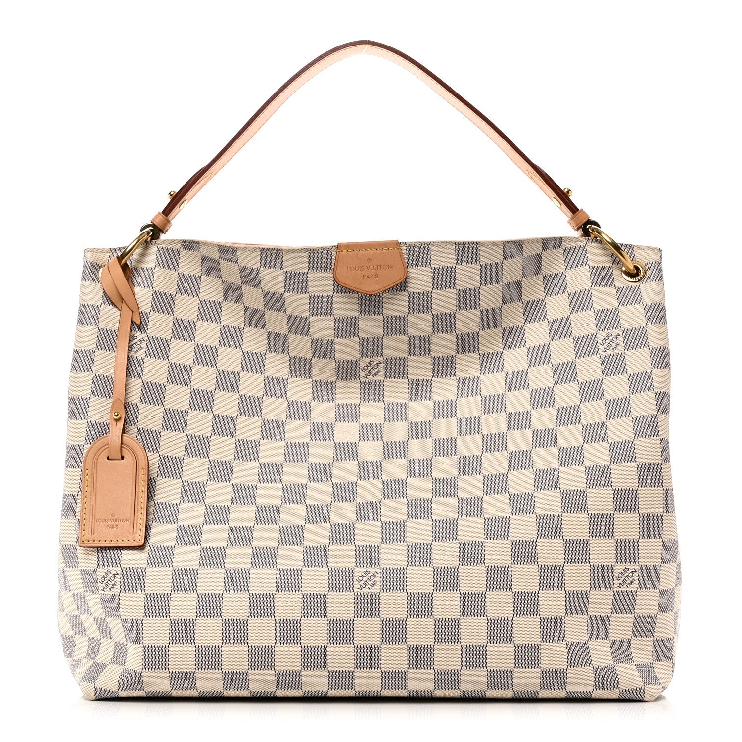 Louis Vuitton Damier Azur Graceful MM Rose Ballerine