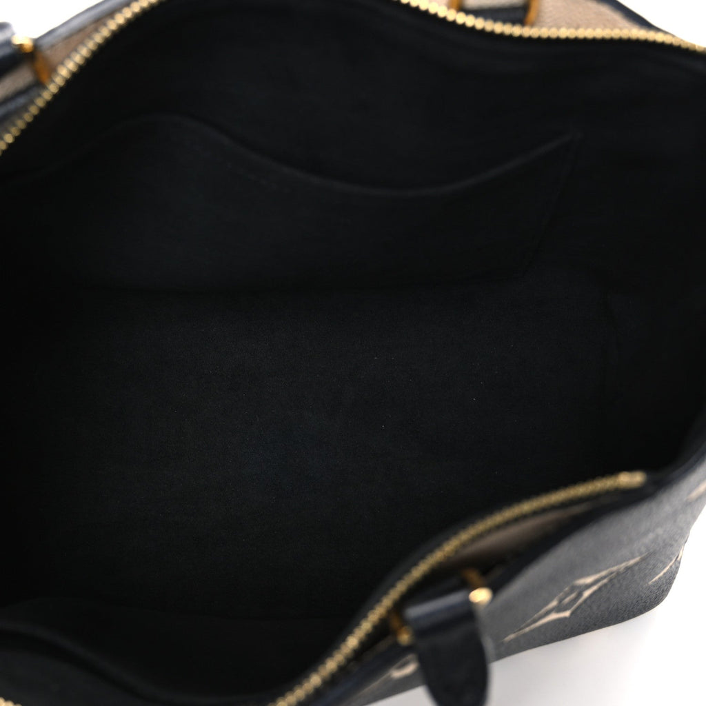 Louis Vuitton Empreinte Monogram Giant Petit Palais Black Beige