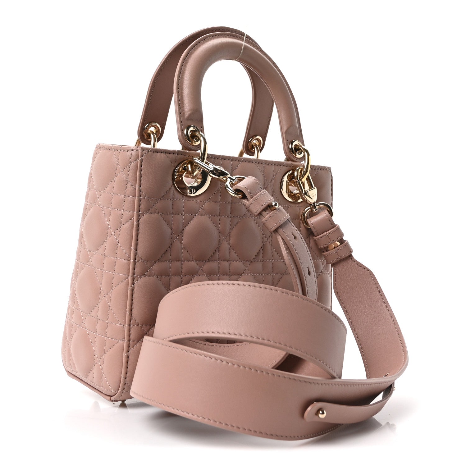Christian Dior Lambskin Cannage Small My ABCDior Lady Dior Fard