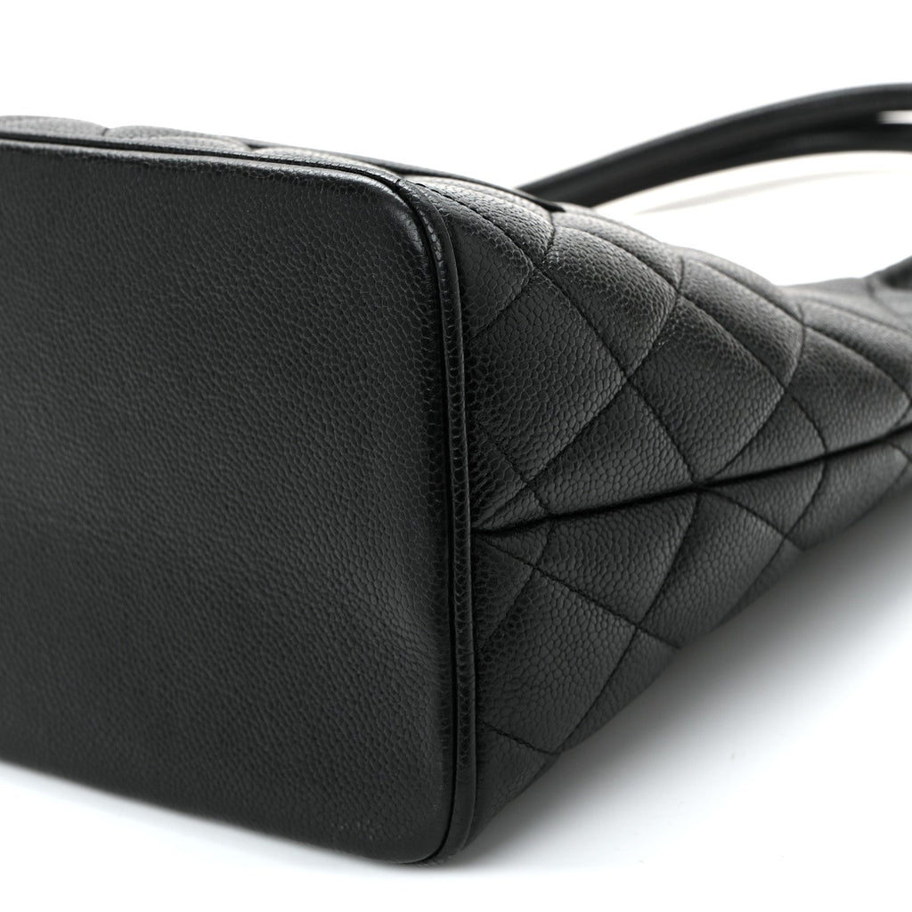Chanel Caviar Quilted Medallion Tote Black