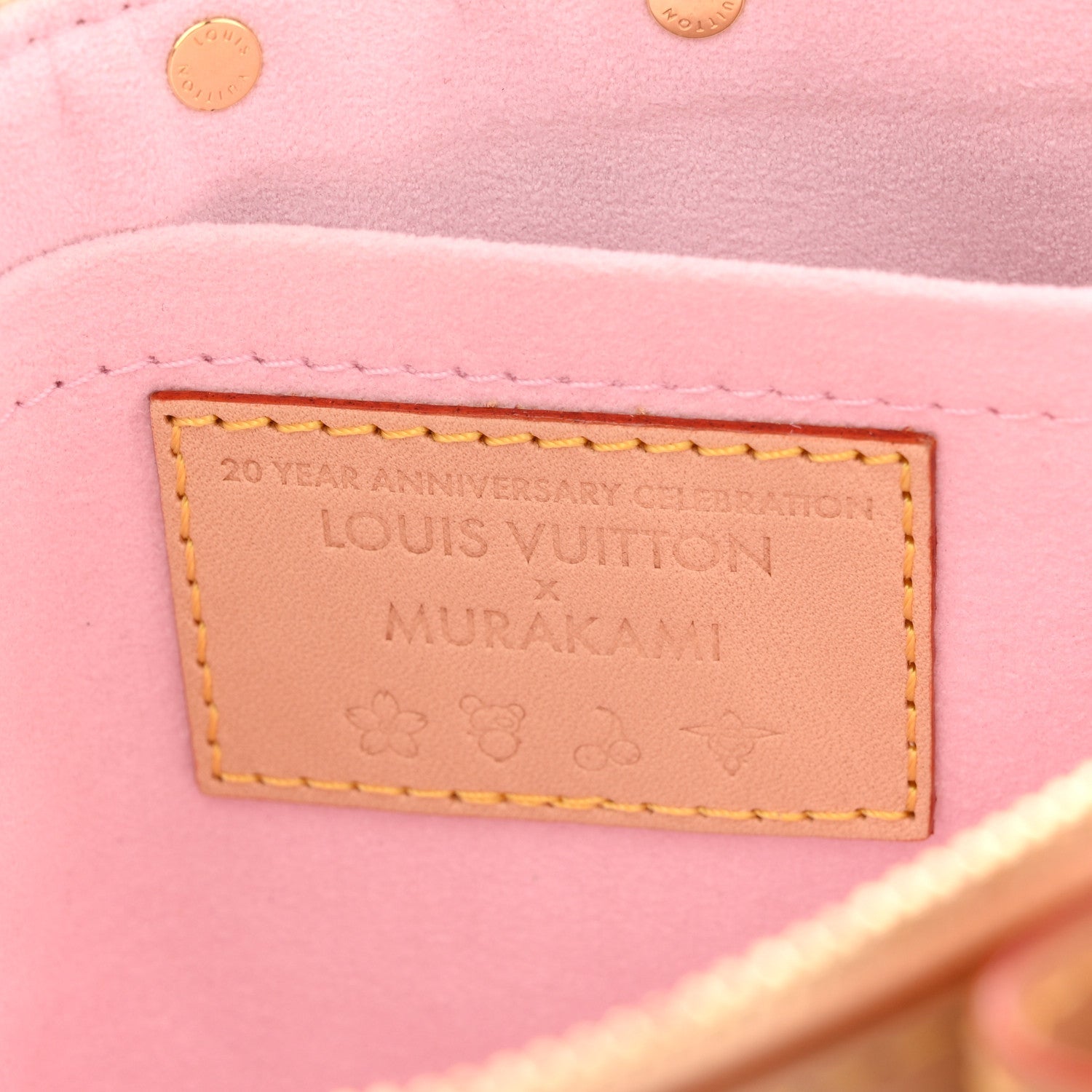 Louis Vuitton LV X TM Monogram Pochette Accessories Sakura Brown