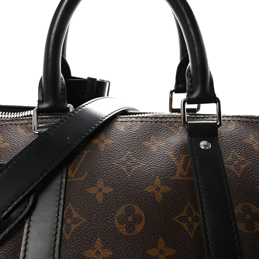 Louis Vuitton Monogram Macassar Keepall Bandouliere 45
