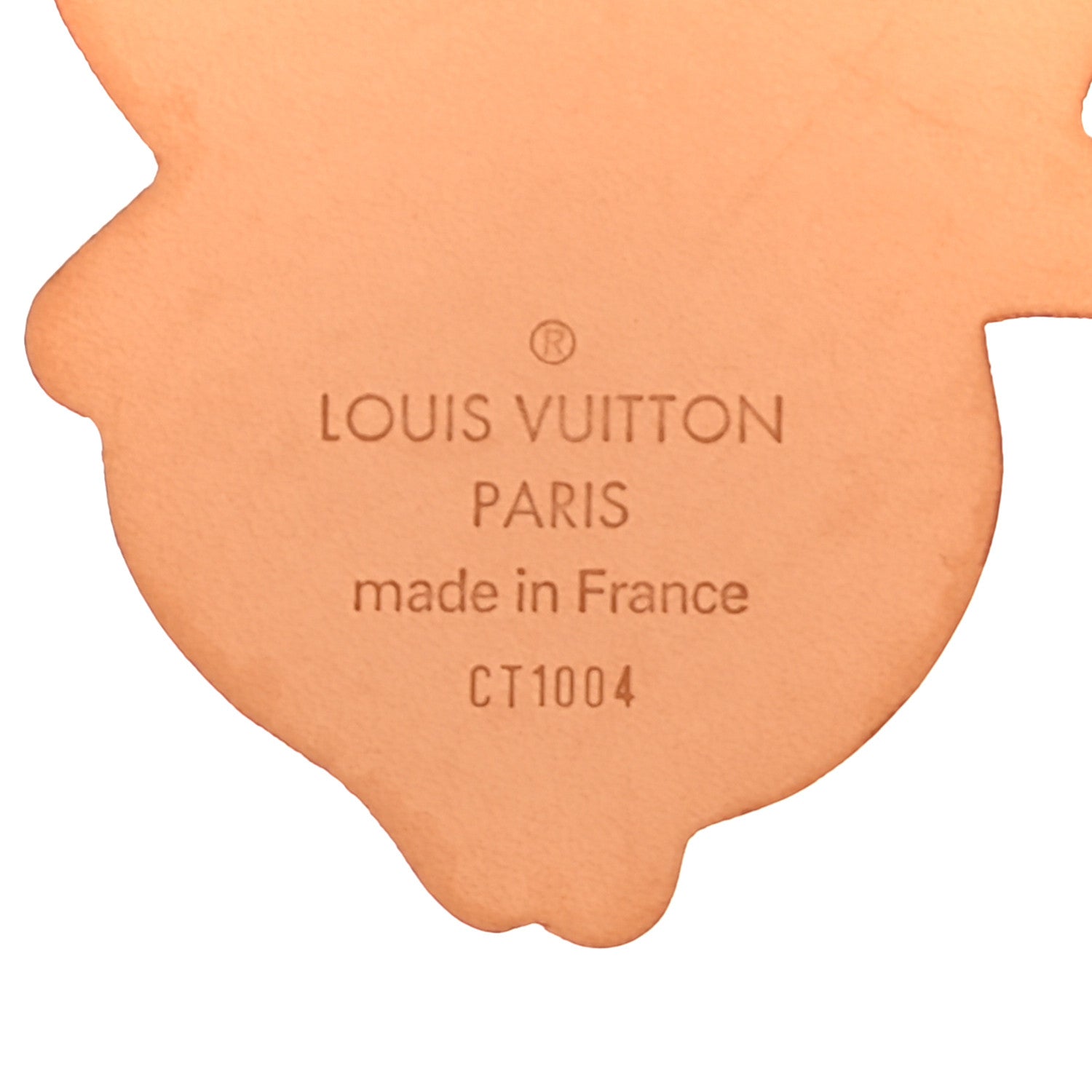 Louis Vuitton Vachetta Monogram Panda Key Ring Bag Charm