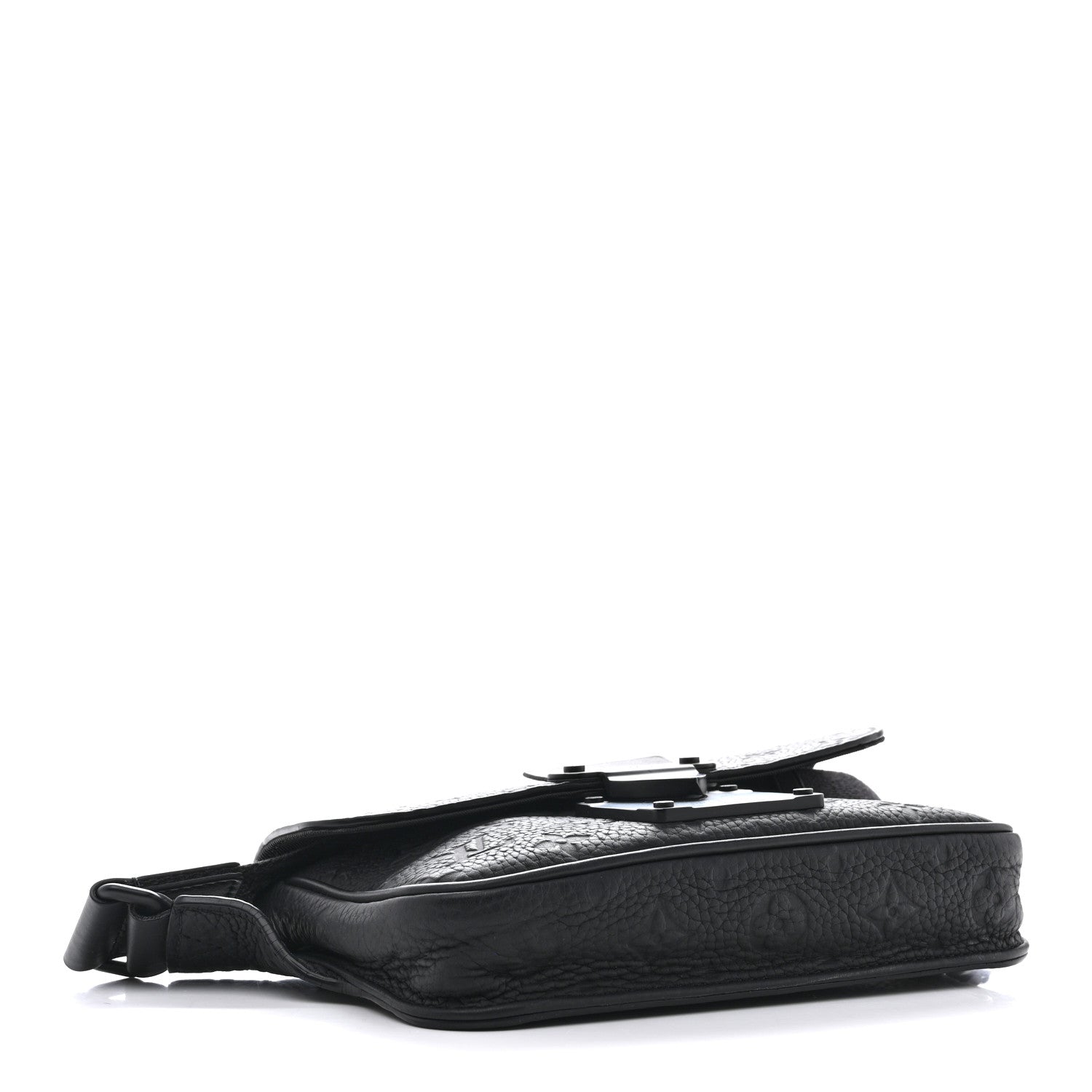 Louis Vuitton Taurillon Monogram S Lock Sling Bag Black