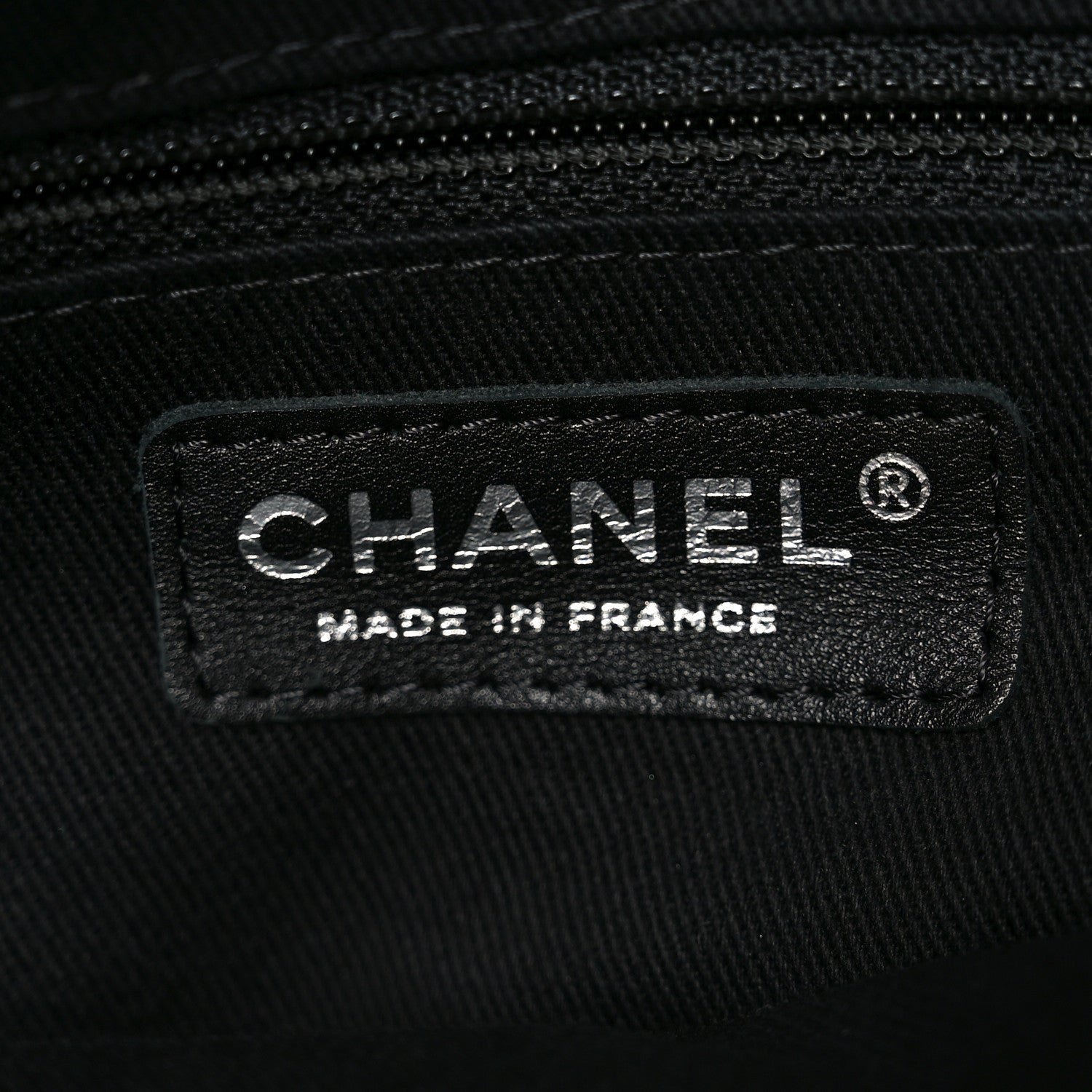 Chanel Calfskin Contrast Stitch Tote Black