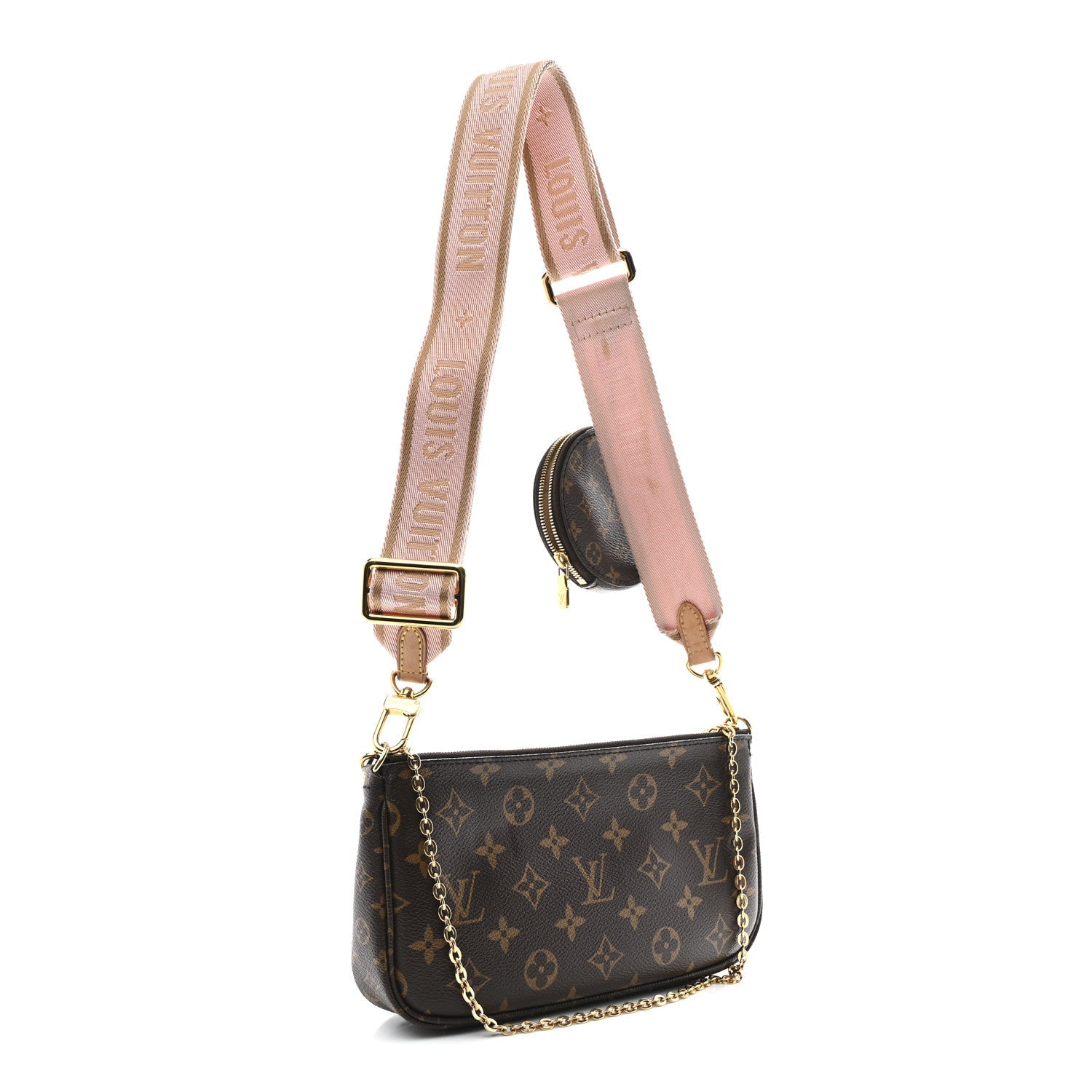 Louis Vuitton Monogram Multi Pochette Accessories Rose Clair