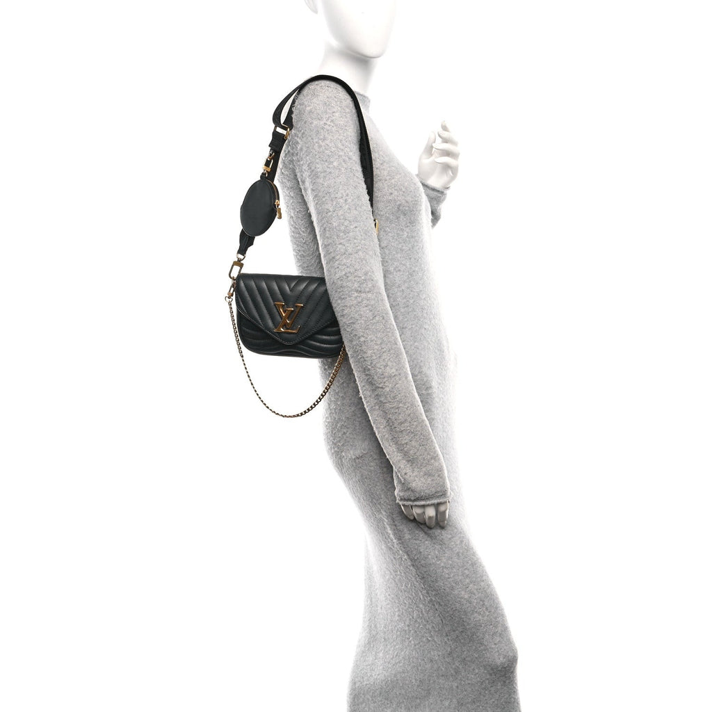Louis Vuitton Calfskin New Wave Multi Pochette Black