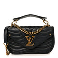Louis Vuitton Calfskin New Wave Chain MM Black