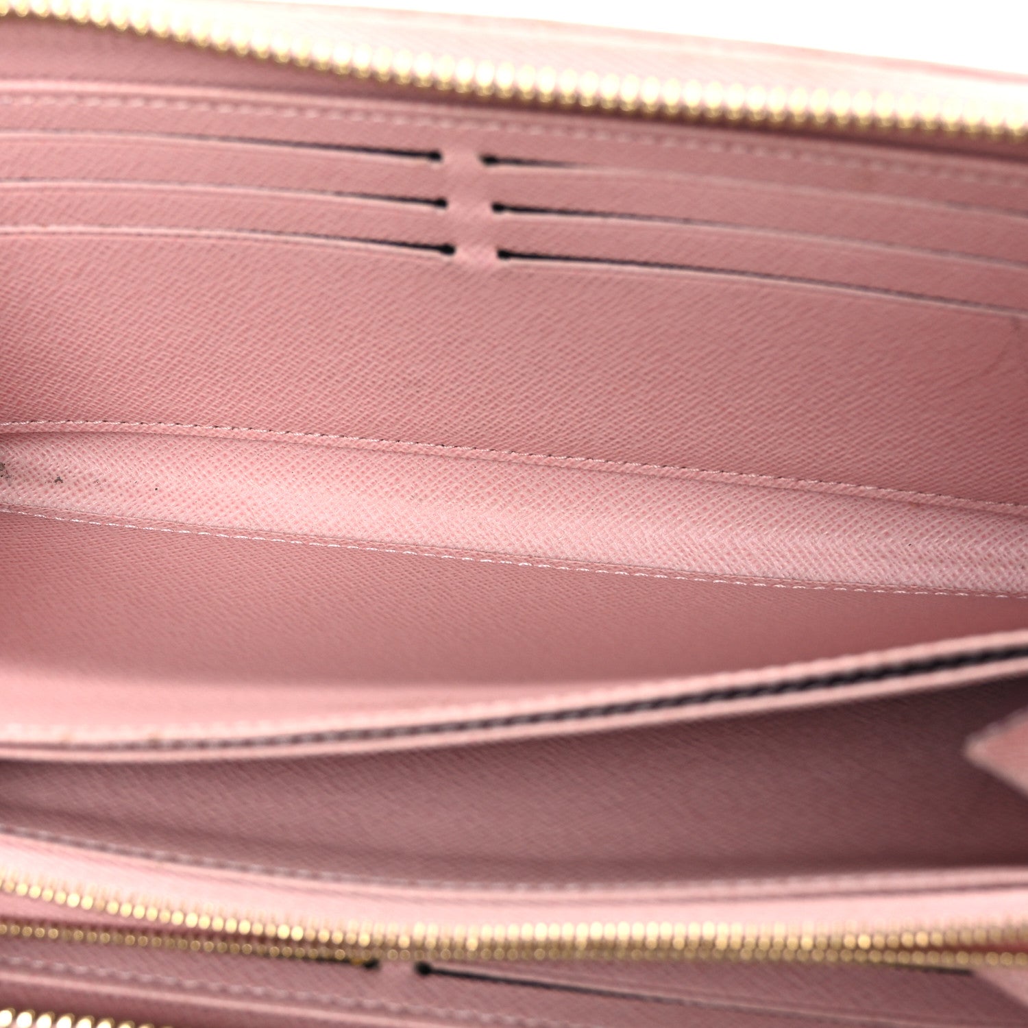 Louis Vuitton Damier Azur Zippy Wallet Rose Ballerine