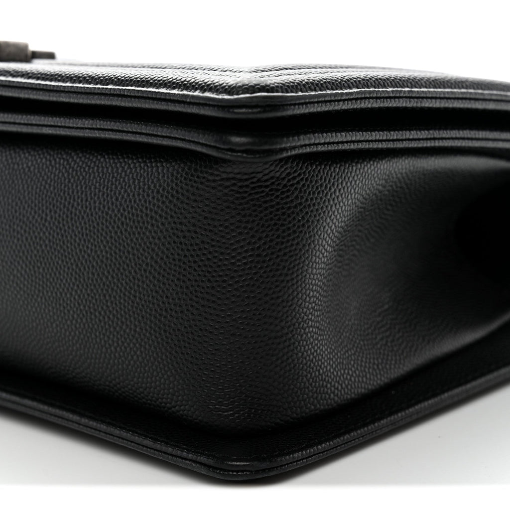 Chanel Caviar Quilted Medium Boy Flap Black