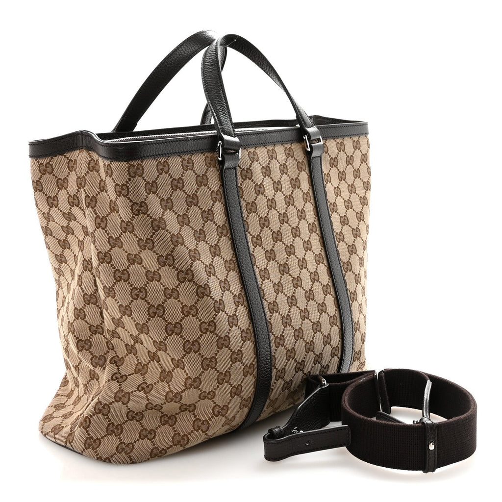 Gucci GG Monogram Large Joy Tote Bag Dark Brown