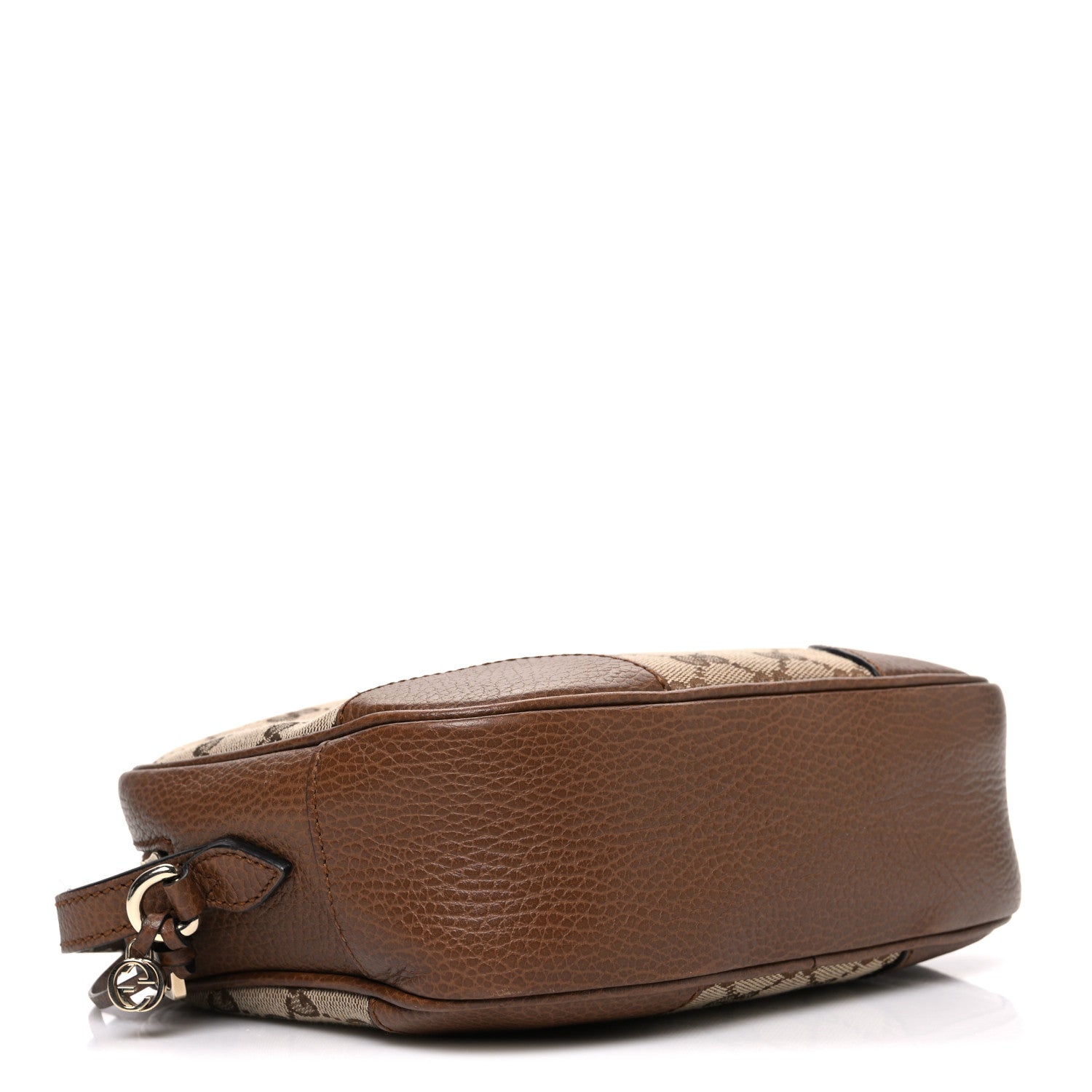 Gucci Monogram Mini Bree Messenger Bag Beige Tabacco