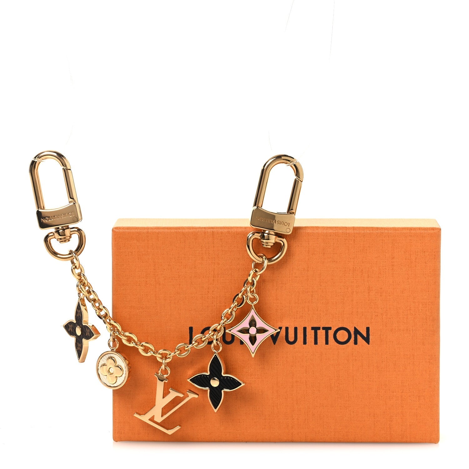 Louis Vuitton Monogram Spring Street Bag Charm Key Holder Gold