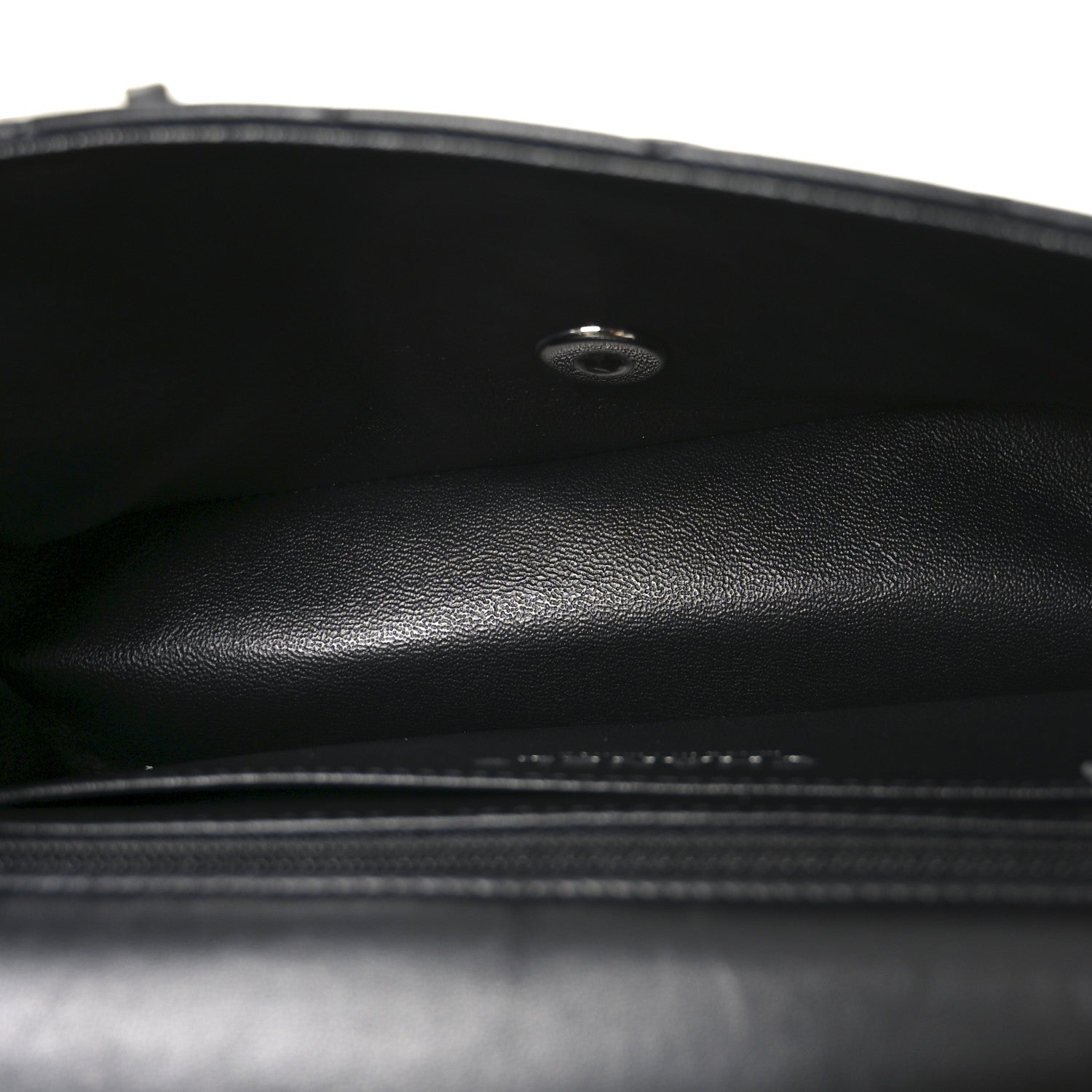 Chanel Lambskin Quilted Mini Rectangular Flap Black