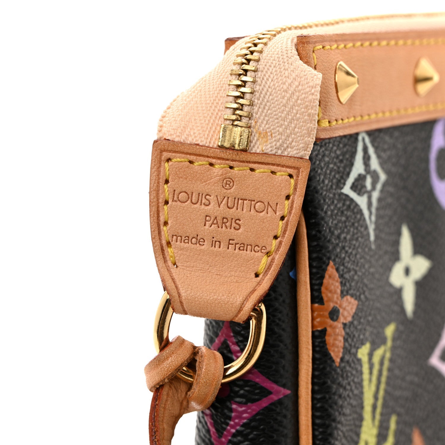 Louis Vuitton Monogram Multicolor Pochette Accessories Black