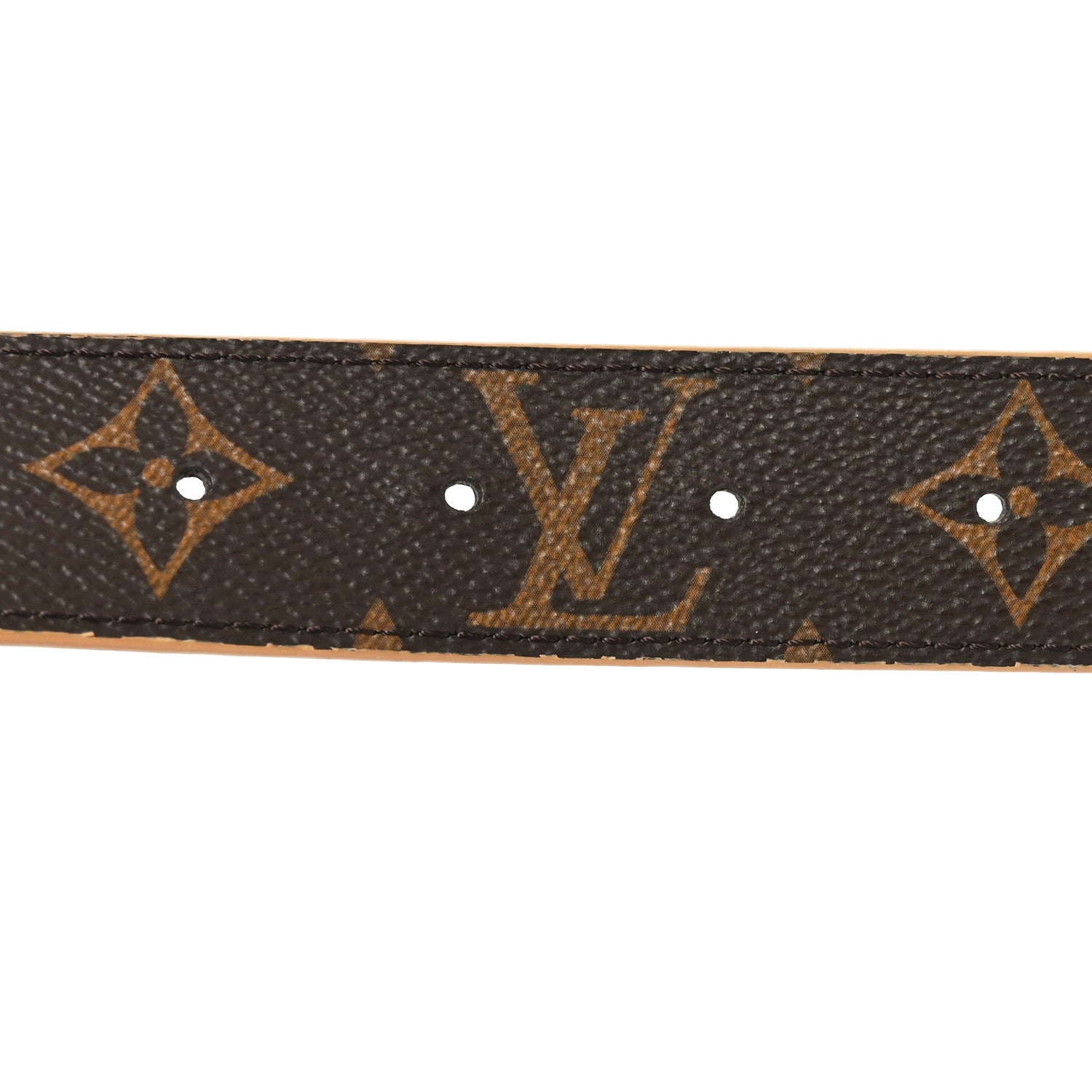 Louis Vuitton Monogram Calfskin 30mm LV Initiales Reversible Belt 80 32 Arizona