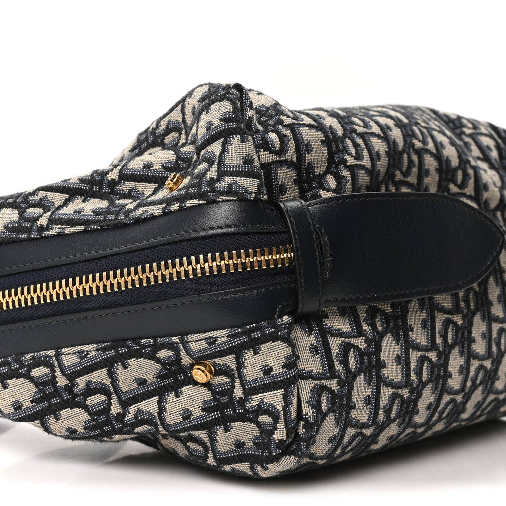 Christian Dior Oblique Medium D-Journey Bag Blue
