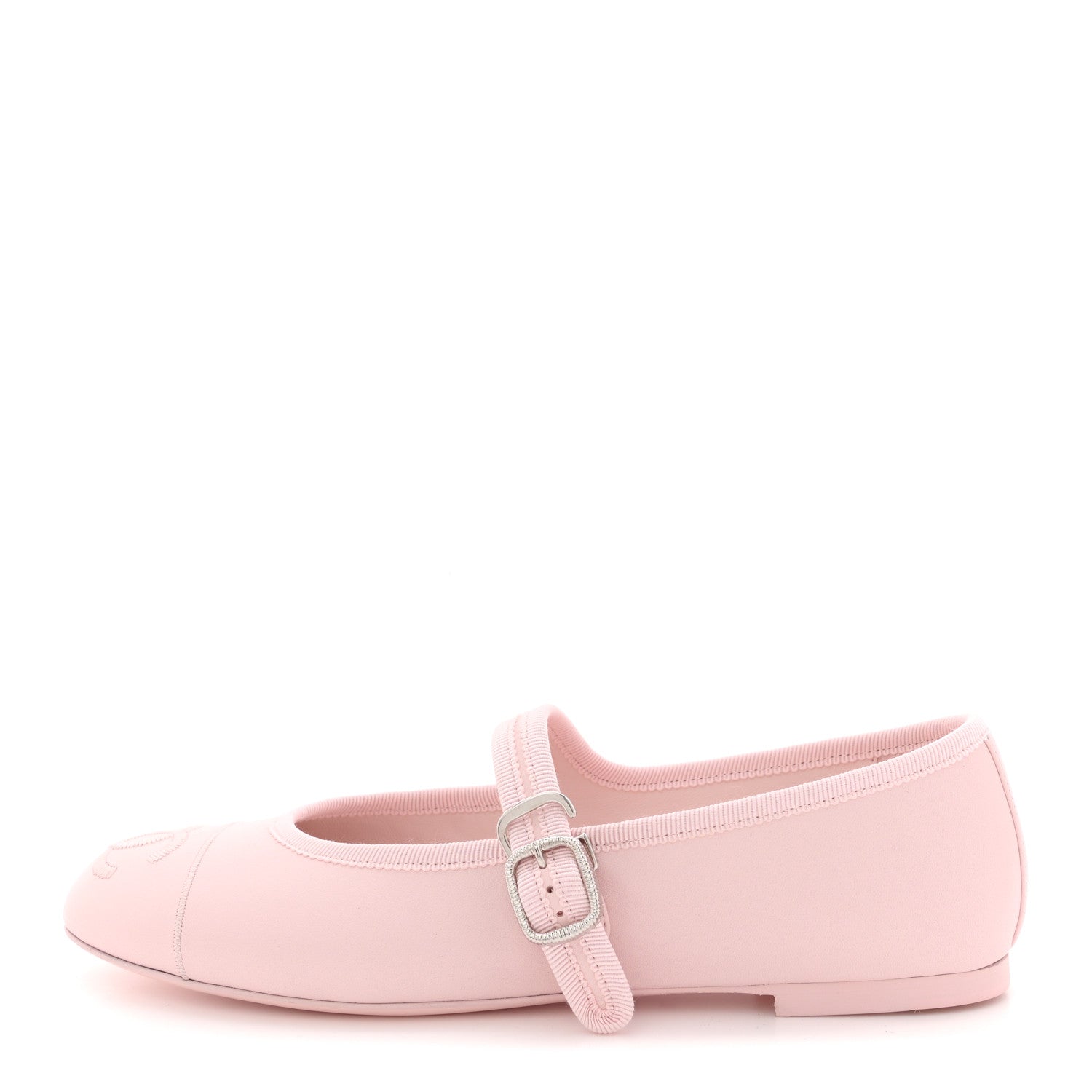 Lambskin Mary Jane Flats 38 Light Pink