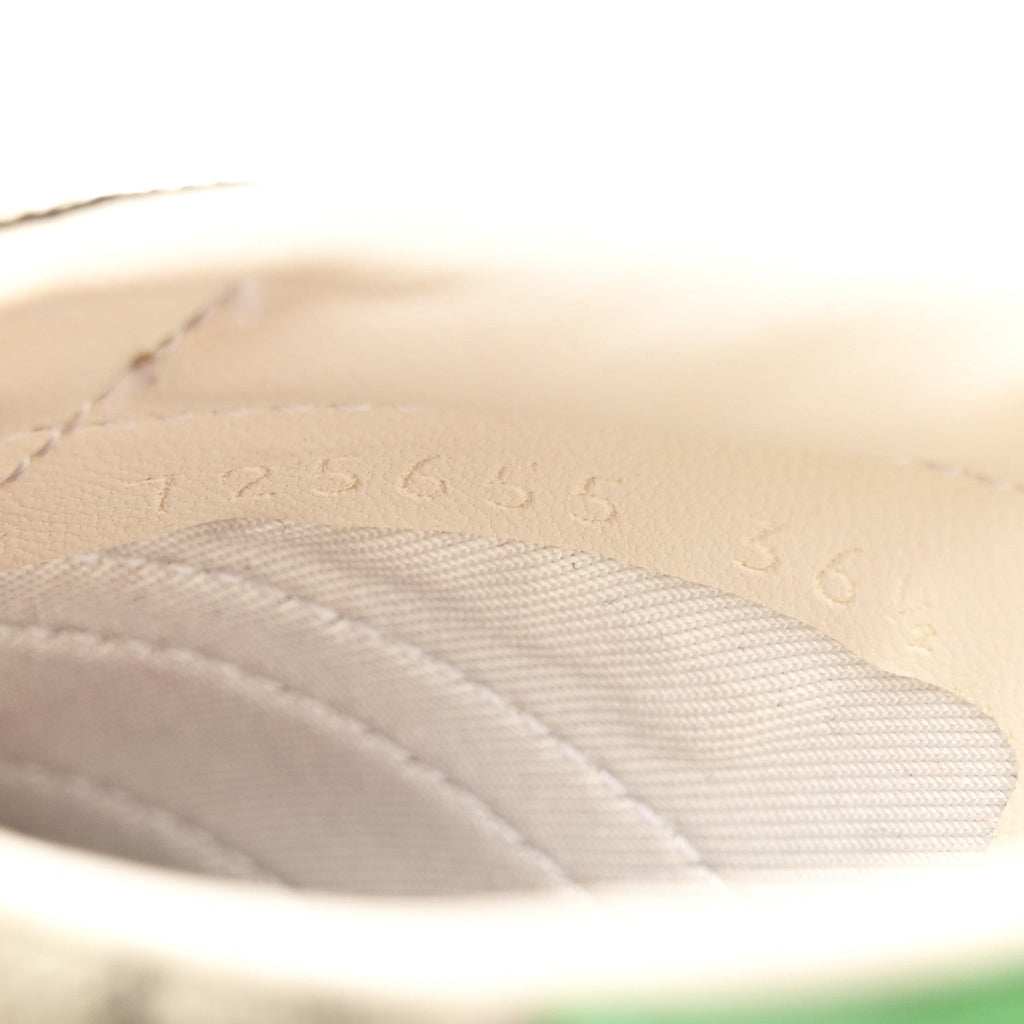 Gucci X ADIDAS GG Supreme Monogram Gazelle Wedge Sneakers 36.5 Beige Ebony Off White New Shamarock