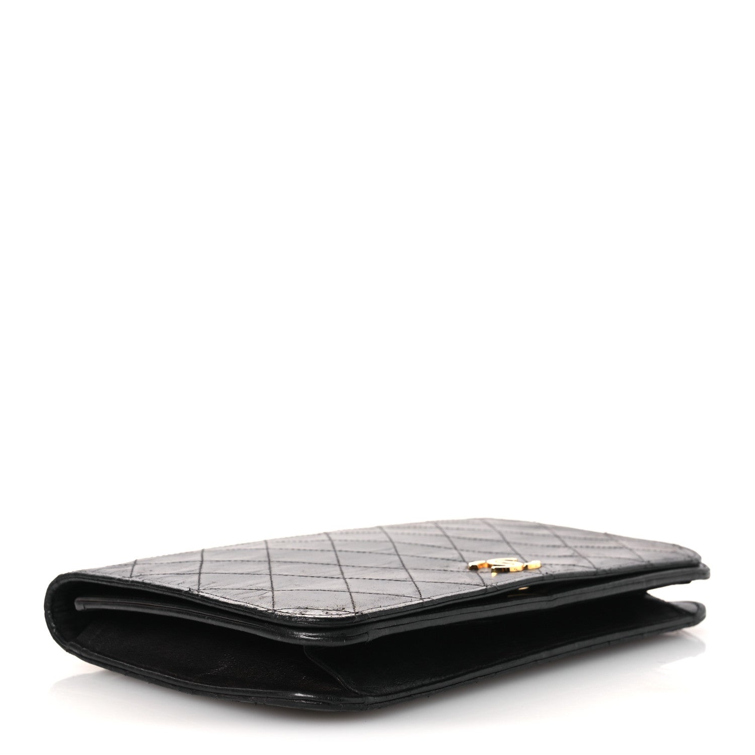 Chanel Lambskin Quilted Small Single Flap Bag Black