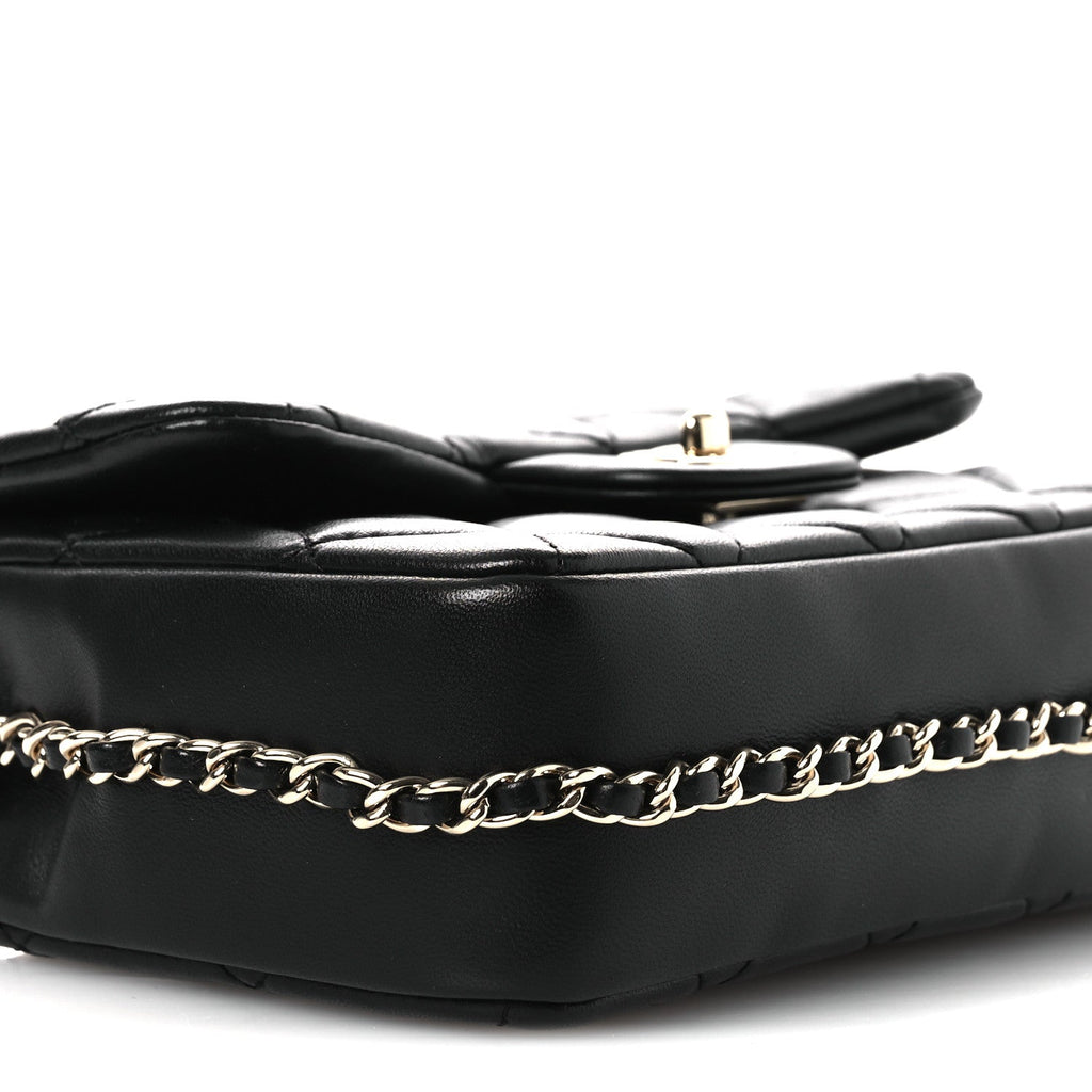 Chanel Lambskin Quilted Small My Precious Flap Black