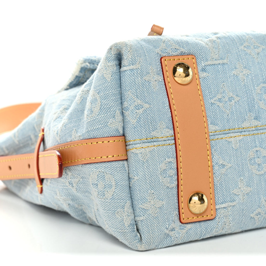 Louis Vuitton Monogram Denim CarryAll PM Sky Blue