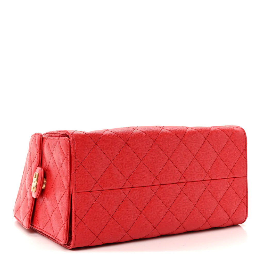 Chanel Caviar Quilted Small Chanel 25 Handbag Dark Red